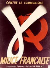 Affiche de la Milice Française